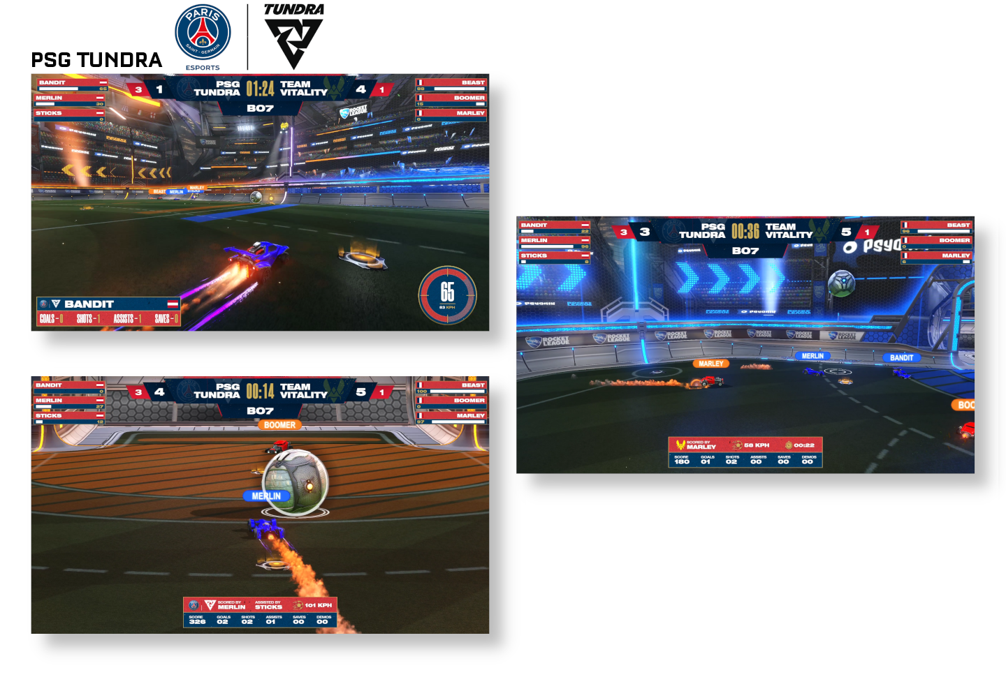 Dynamic Rocket League Overlay for Paris Saint-Germain Tundra